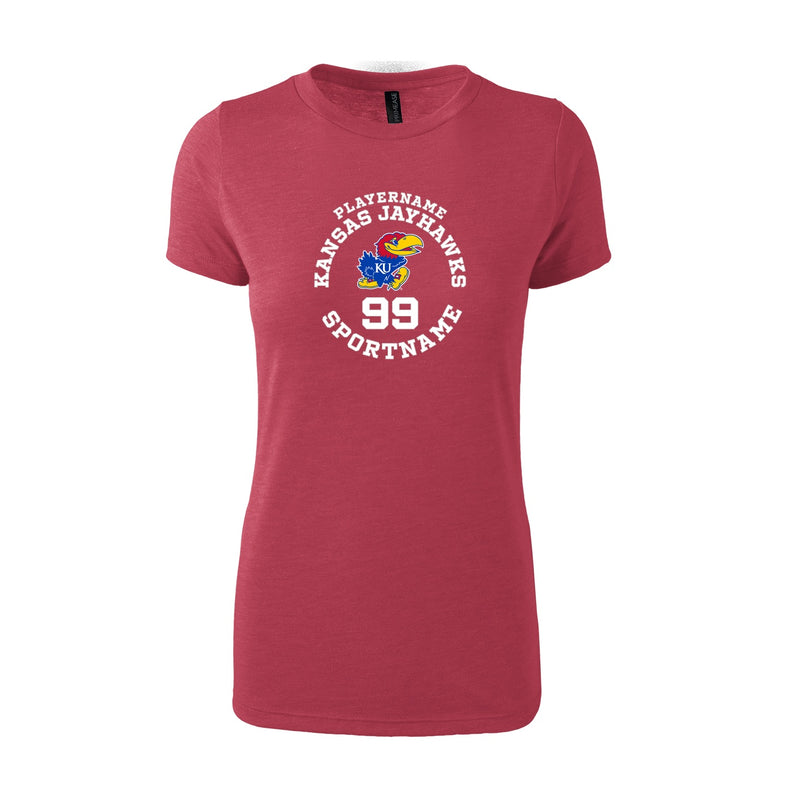 Women's Fitted Triblend T-Shirt - Red Heather