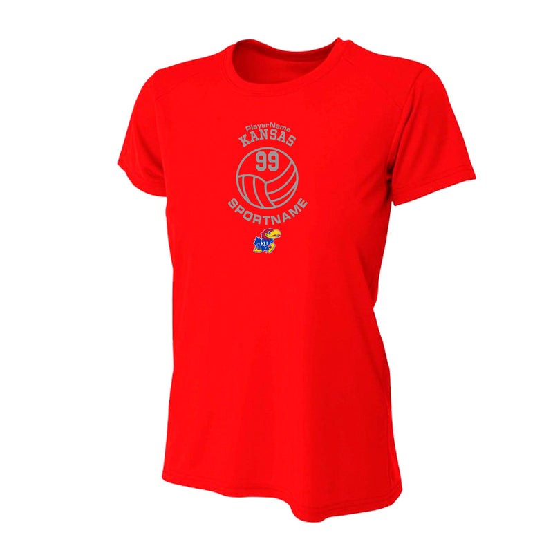 Women's Performance T-Shirt - Scarlet - Sport Circle