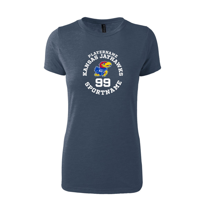 Women's Fitted Triblend T-Shirt - Navy Heather