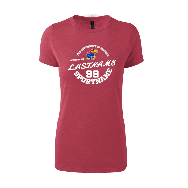 Women's Fitted Triblend T-Shirt - Red Heather