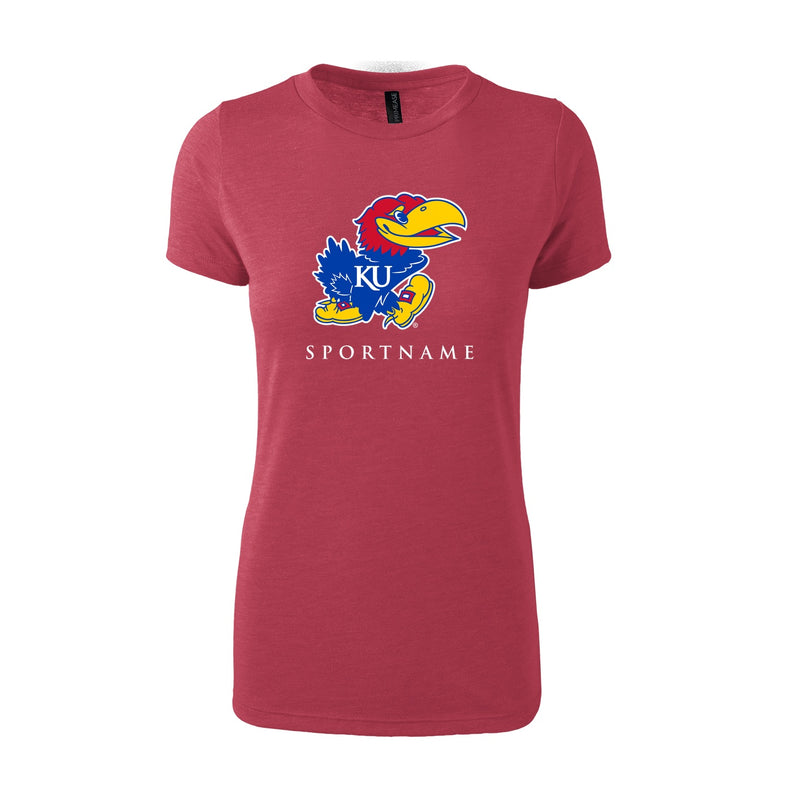 Women's Fitted Triblend T-Shirt - Red Heather