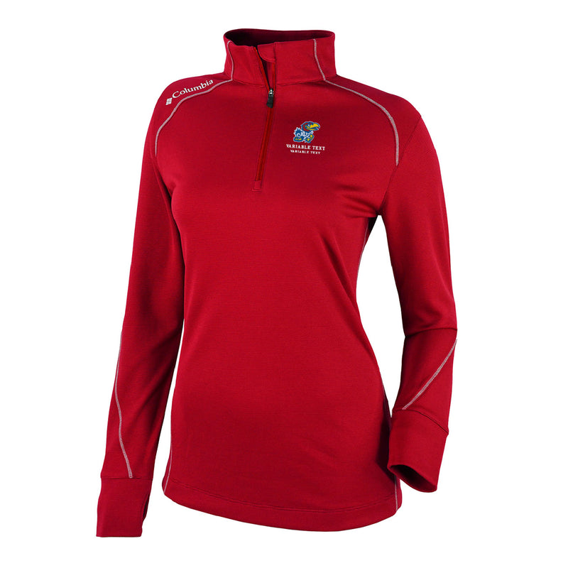 Women's Omni-Wick Shotgun 2.0 1/4 Zip - Intense Red