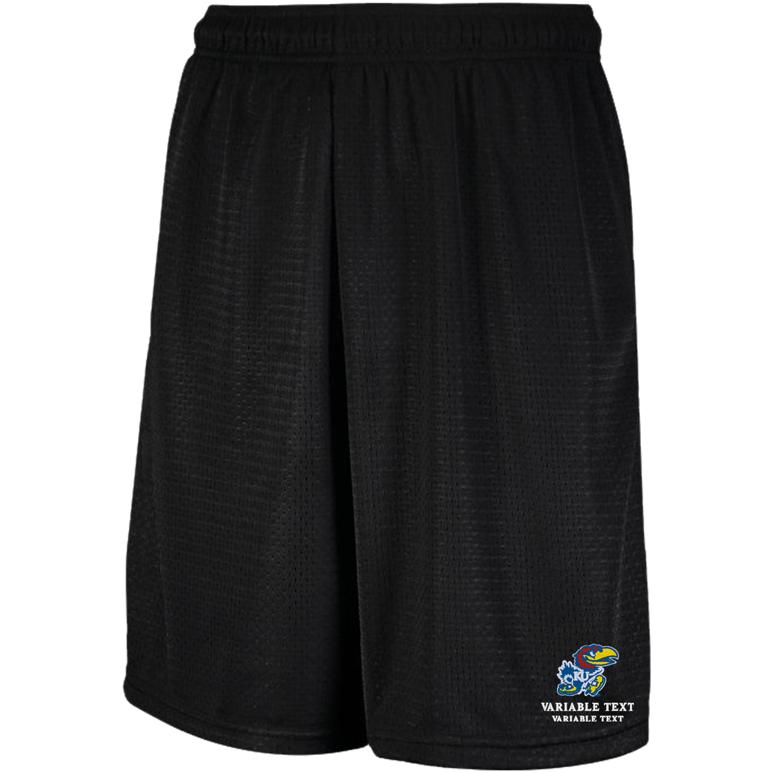 Russell Mesh Shorts with Pockets - Black