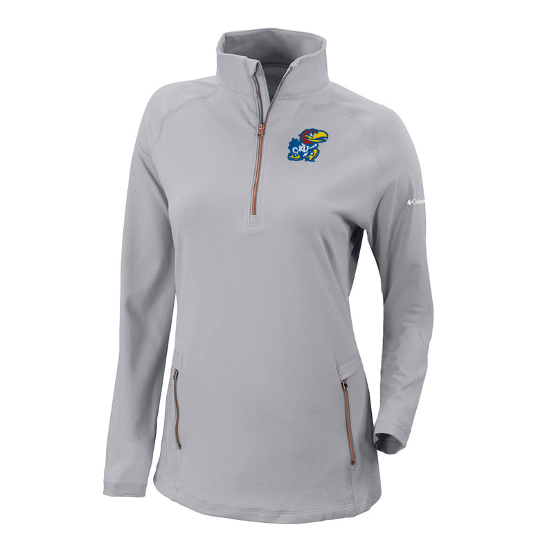 Women's Omni-Wick Outward Nine 1/4 Zip - Cool Grey - Kansas