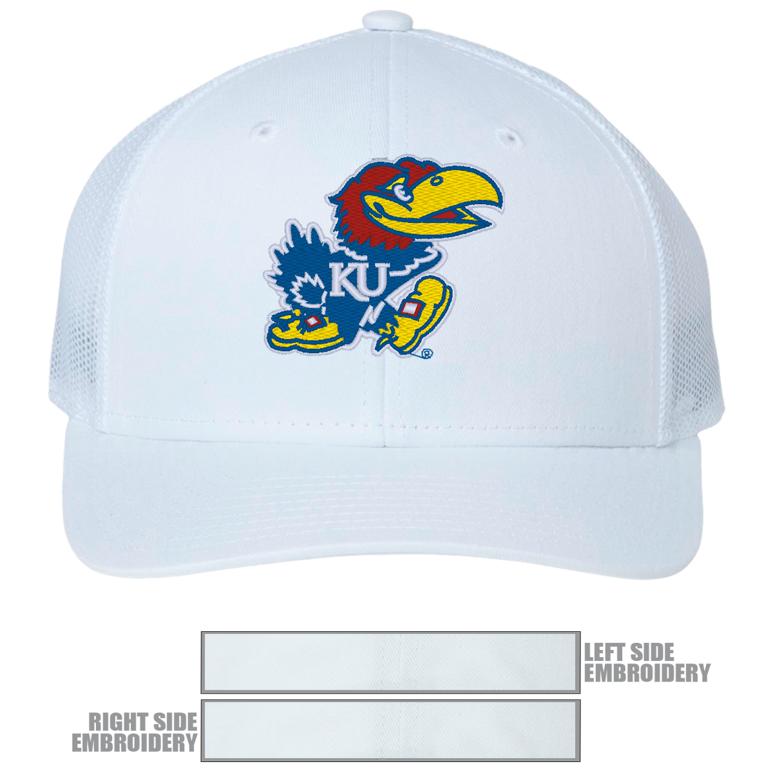 The Game Everyday Trucker Cap - White/ White - Kansas