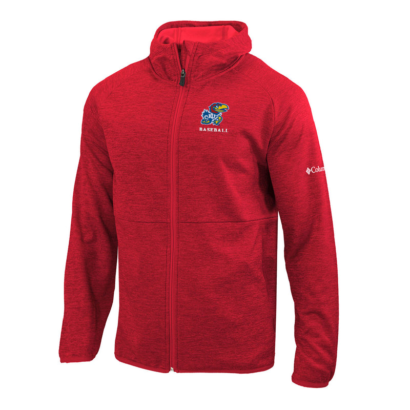 Men's Omni-Wick It's Time Full Zip Jacket - Intense Red - Kansas BASEBALL