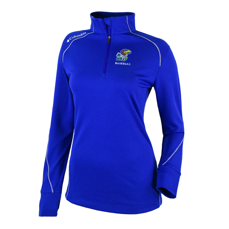 Women's Omni-Wick Shotgun 2.0 1/4 Zip - Azul - Kansas BASEBALL