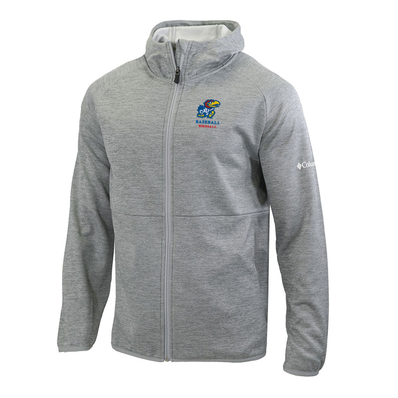 Men's Omni-Wick It's Time Full Zip Jacket - Cool Grey - Kansas BASEBALL