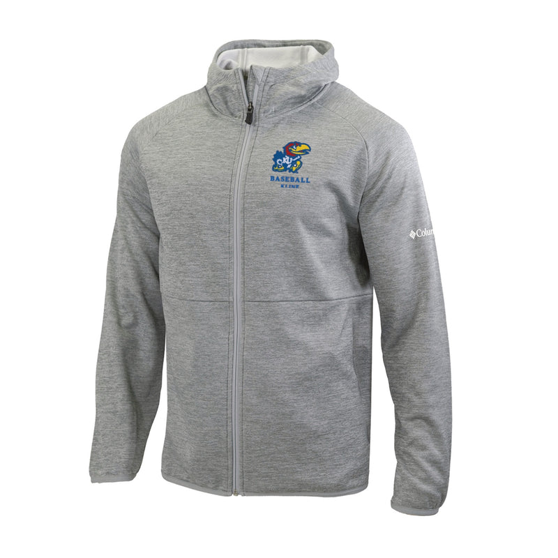 Men's Omni-Wick It's Time Full Zip Jacket - Cool Grey - Kansas BASEBALL