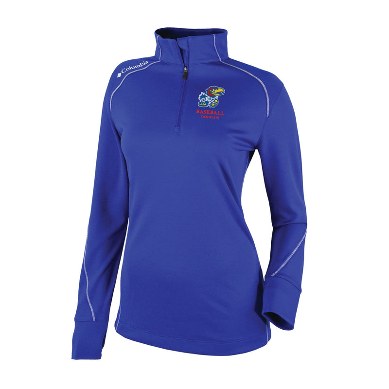 Women's Omni-Wick Shotgun 2.0 1/4 Zip - Azul - Kansas BASEBALL