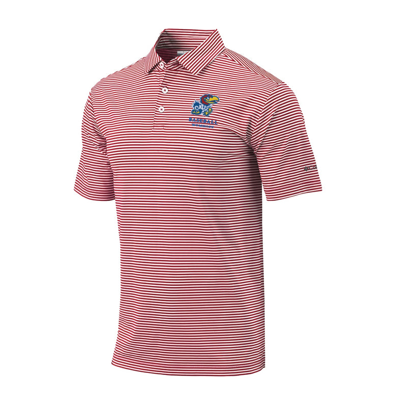 Men's Omni-Wick Club Invite Polo - Intense Red - Kansas BASEBALL