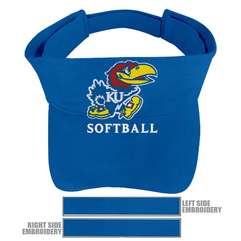 Athletic Mesh Visor - Royal - Kansas SOFTBALL