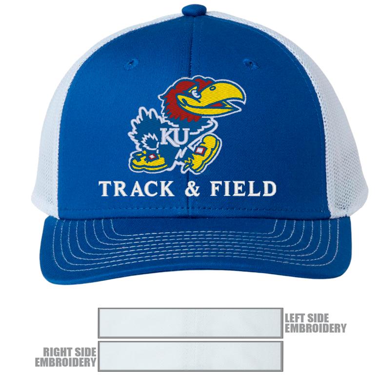 The Game Everyday Trucker Cap - Royal/ White - Kansas TRACK & FIELD