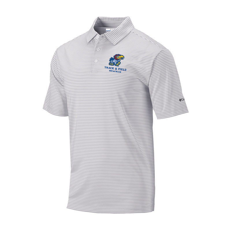 Men's Omni-Wick Club Invite Polo - Cool Grey - Kansas TRACK & FIELD