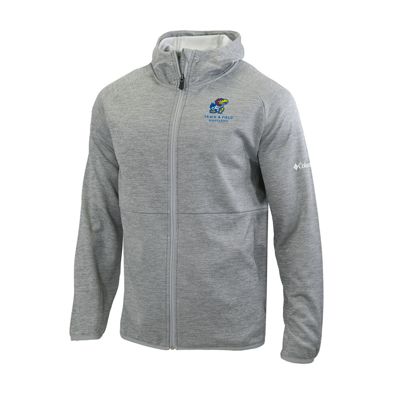 Men's Omni-Wick It's Time Full Zip Jacket - Cool Grey - Kansas TRACK & FIELD