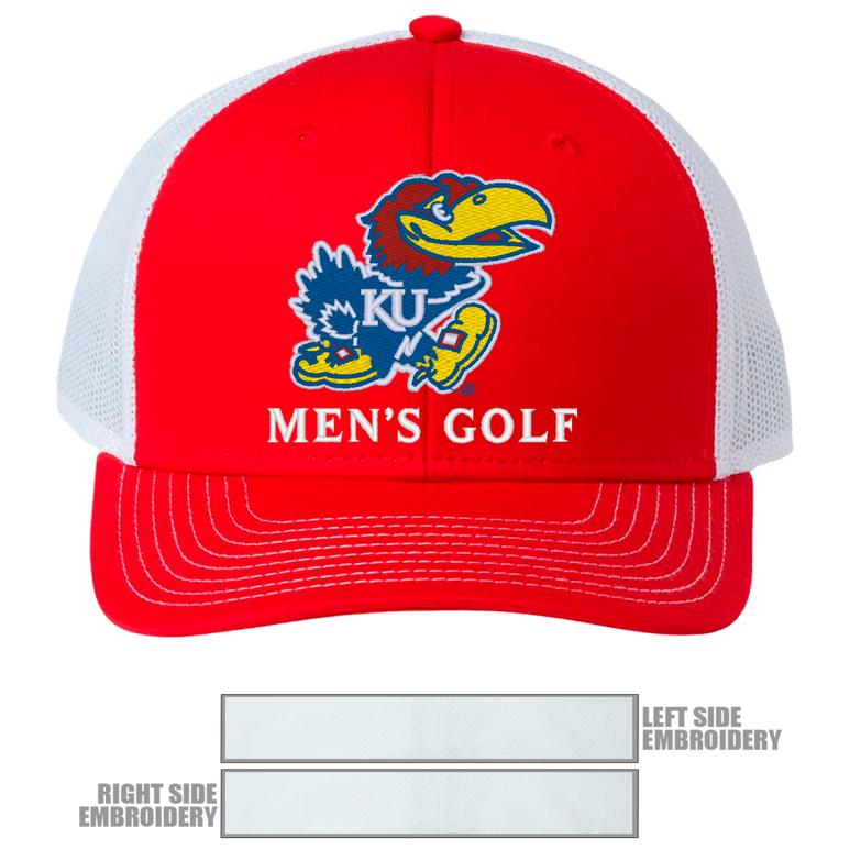 The Game Everyday Trucker Cap - Red/ White - Kansas GOLF