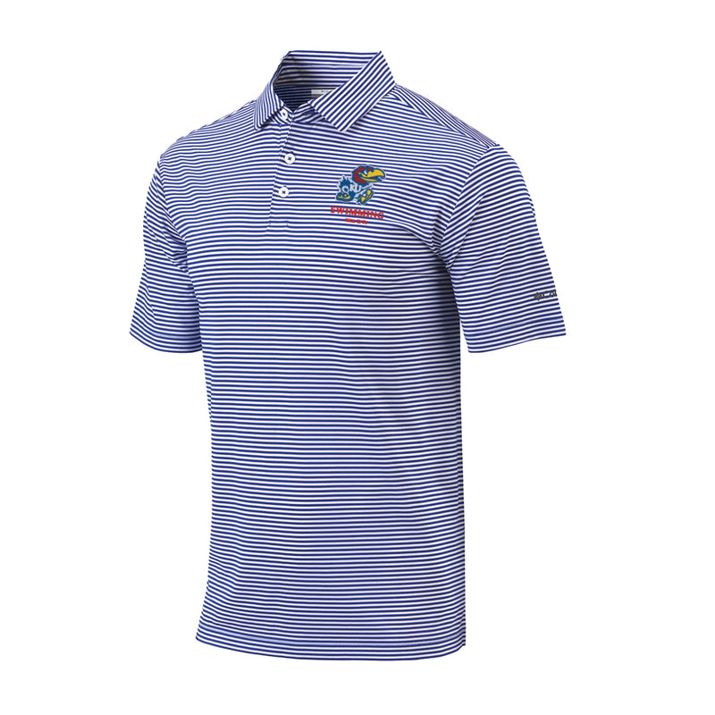 Men's Omni-Wick Club Invite Polo - Azul - Kansas SWIMMING