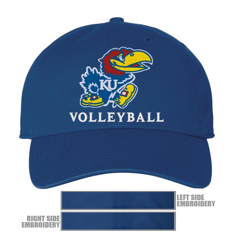 47 Brand Clean Up Cap - Royal - Kansas VOLLEYBALL