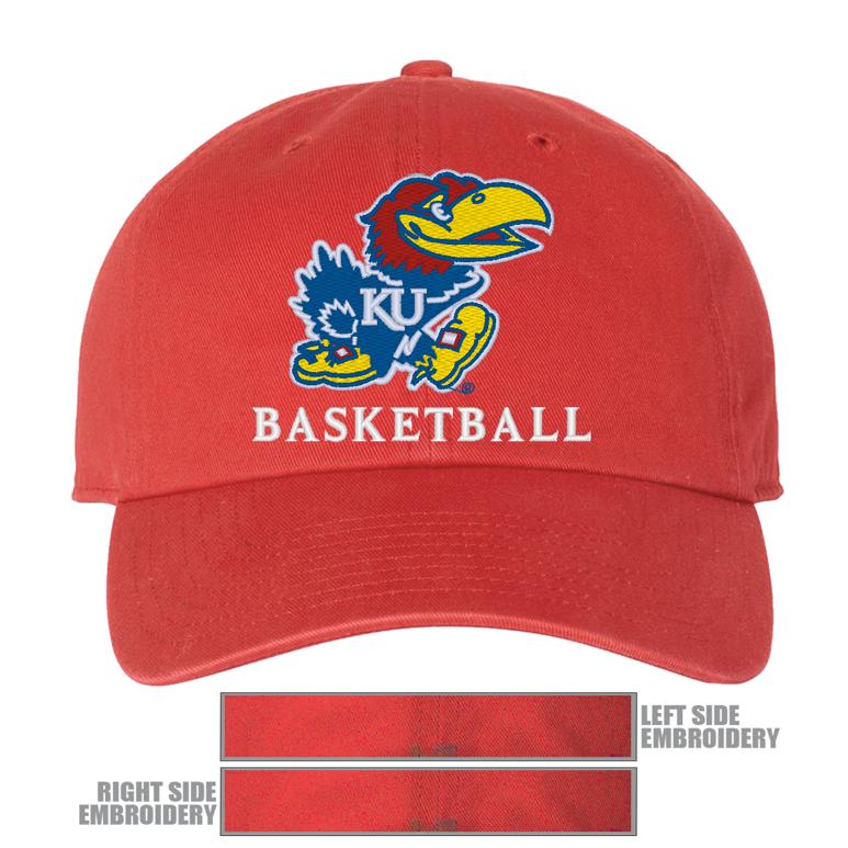 47 Brand Clean Up Cap - Red - Kansas BASKETBALL