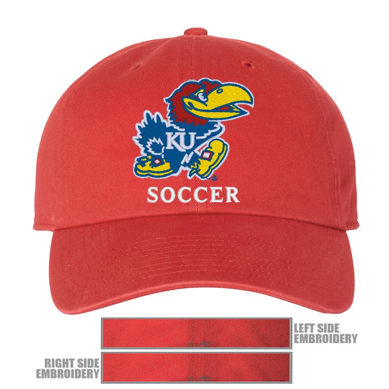 47 Brand Clean Up Cap - Red - Kansas SOCCER