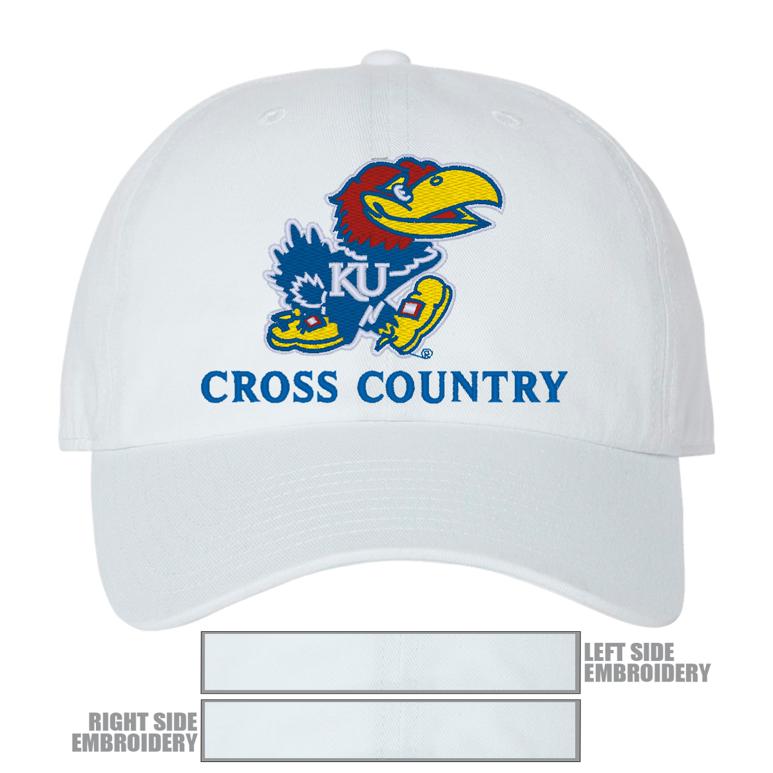 47 Brand Clean Up Cap - White - Kansas CROSS COUNTRY